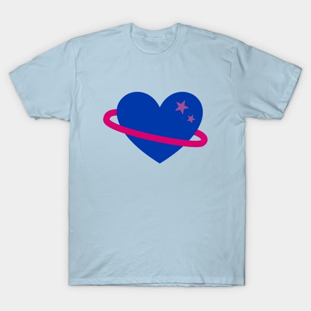 Bisexual Pride Heart T-Shirt by lexa-png